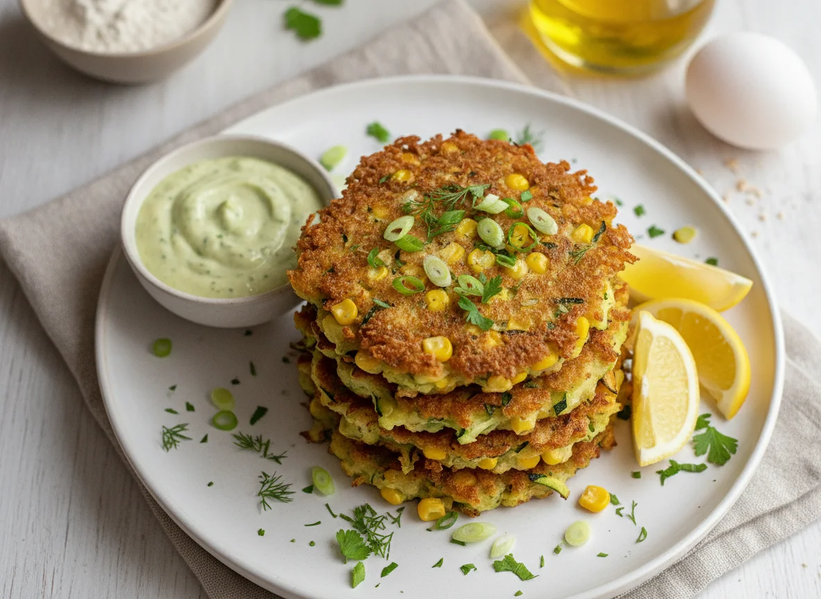 Zucchini and Corn Fritters photo