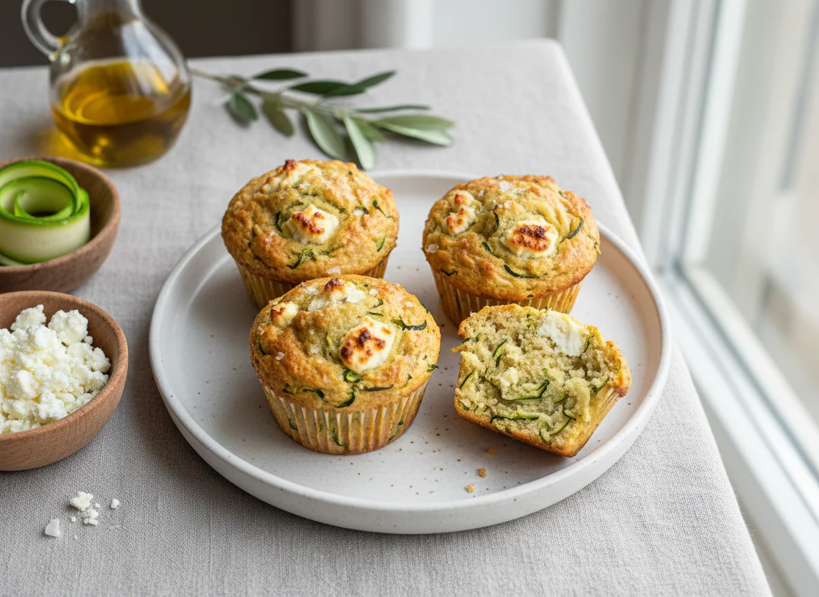 Zucchini and Feta Muffin photo