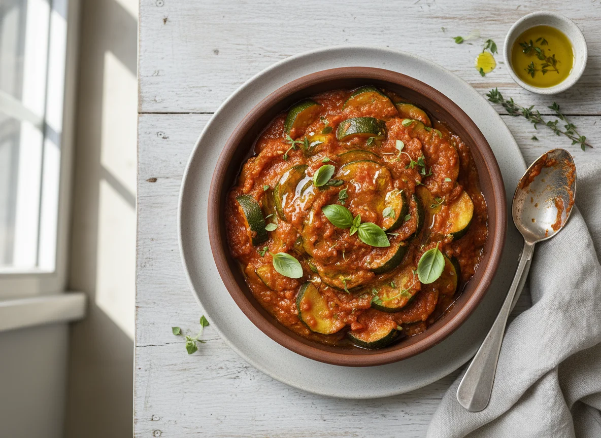 Zucchini Stew with Tomato Sauce photo