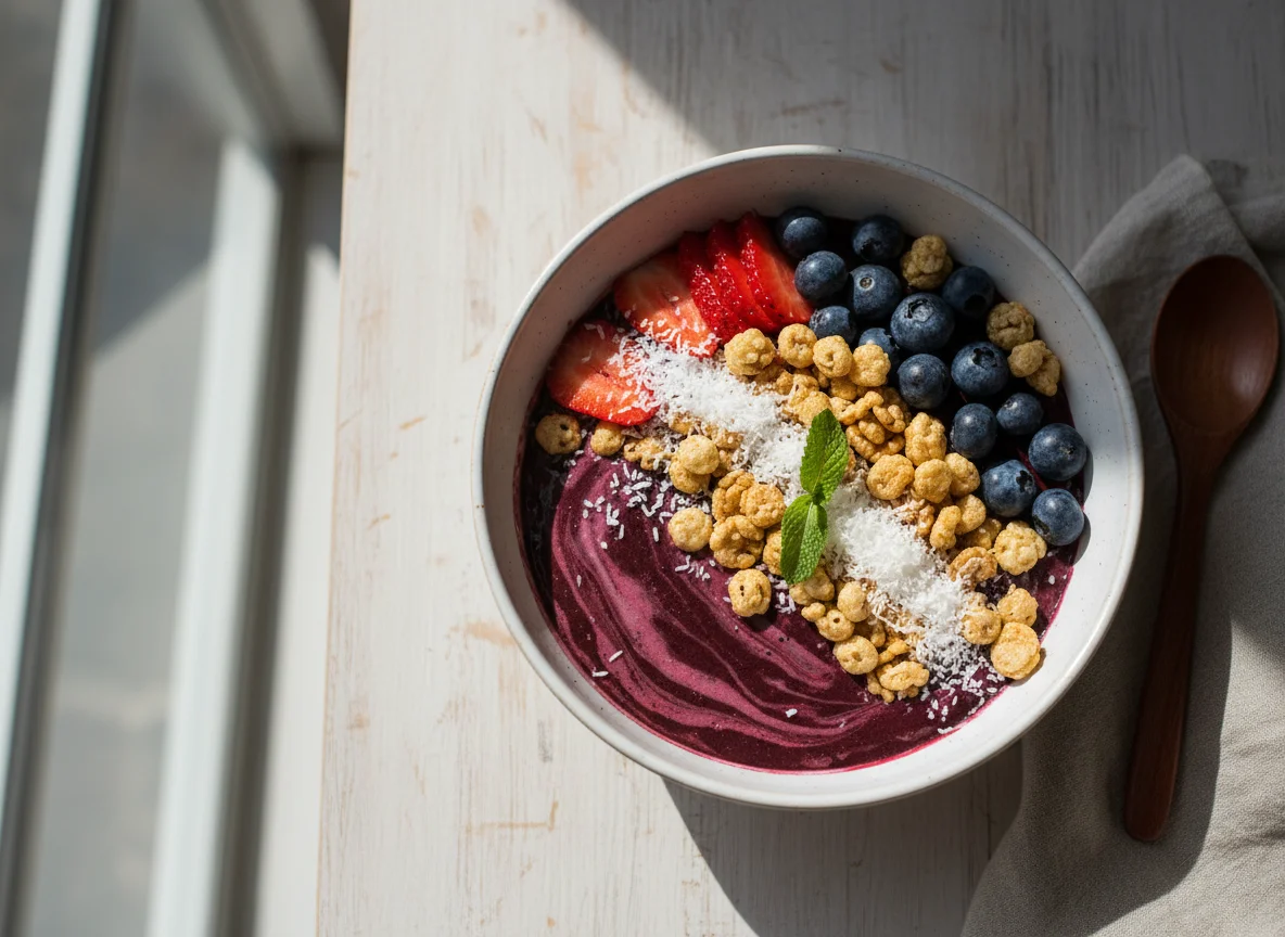 Açaí Bowl con Frutas y Cereales photo