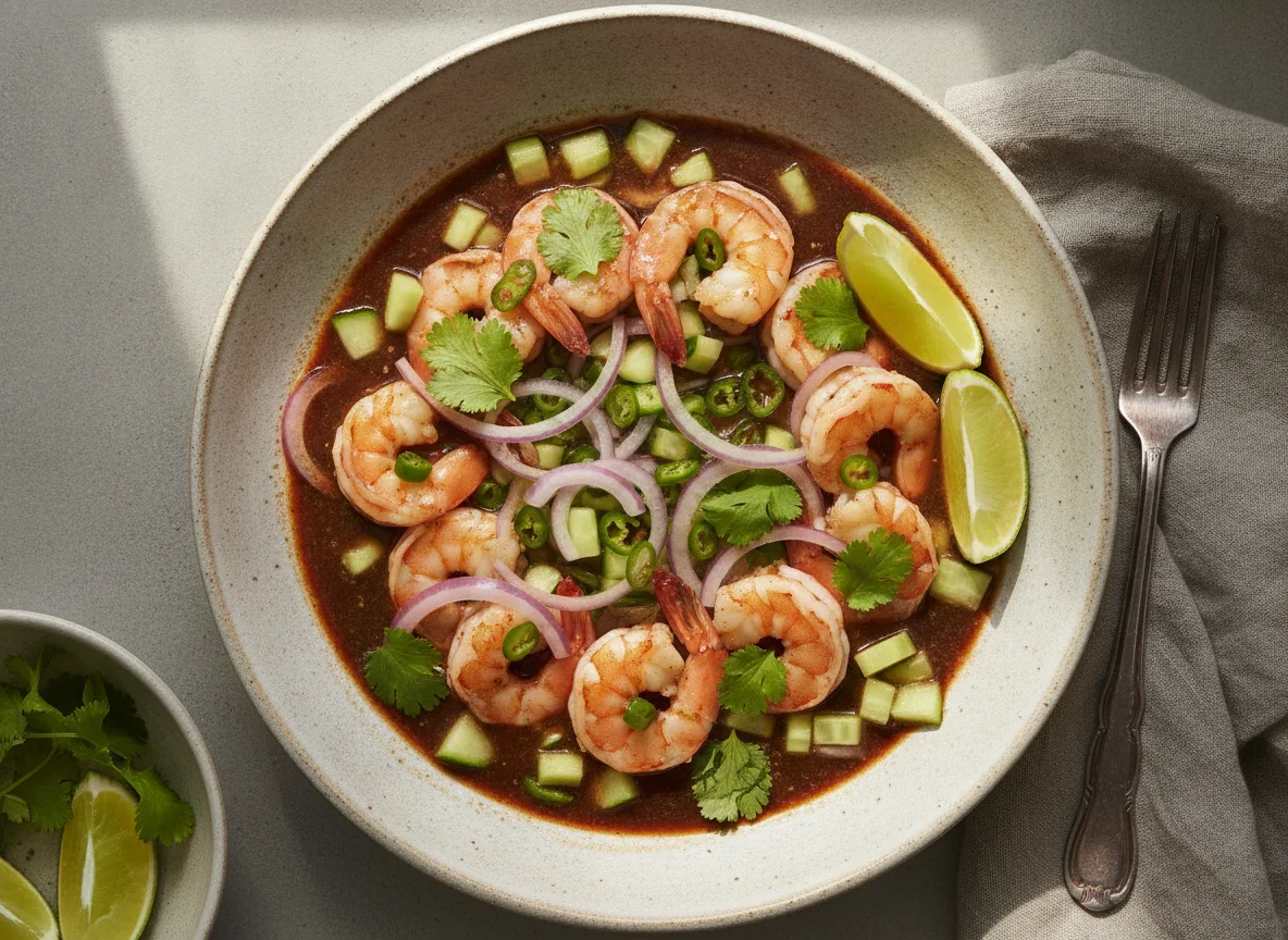 Aguachile de camarón photo