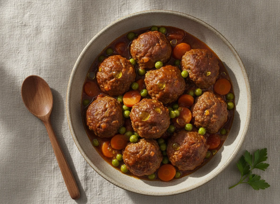 Albóndigas con jardinera photo