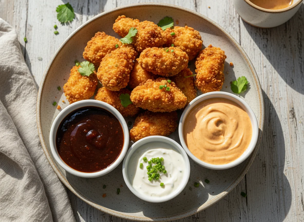 Alitas de pollo deshuesadas con dos salsas photo