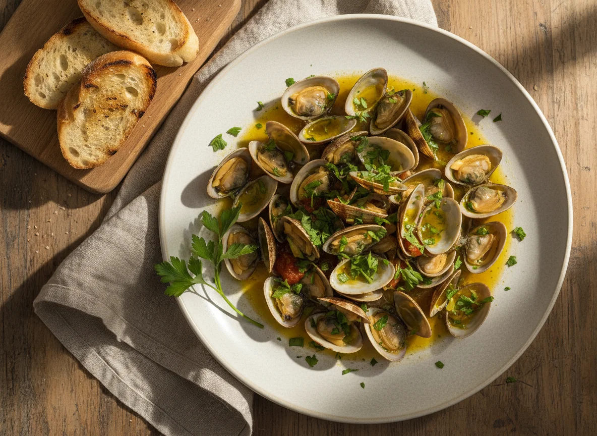 Almejas a la marinera photo