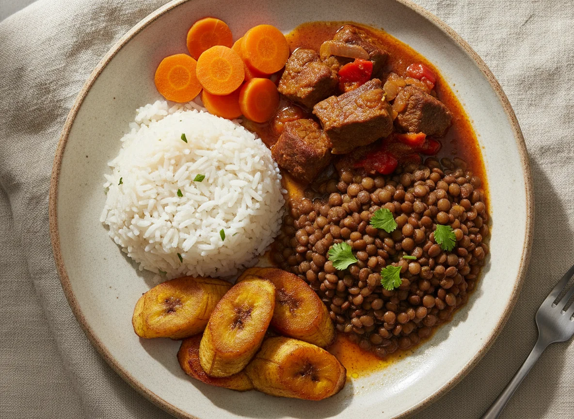 Almuerzo casero venezolano photo