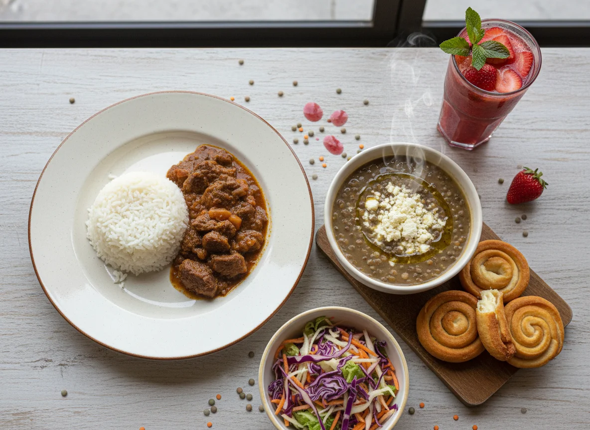Almuerzo venezolano variado photo