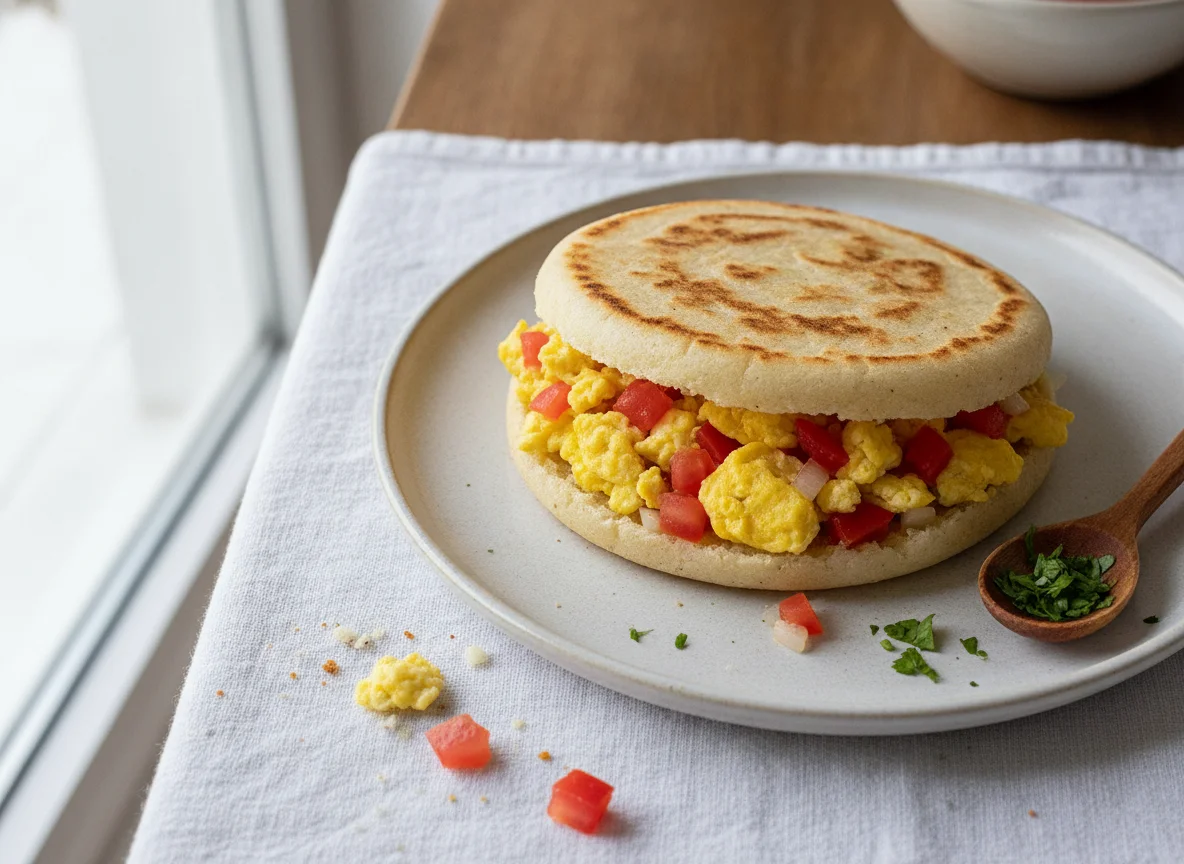 Arepa con Perico photo