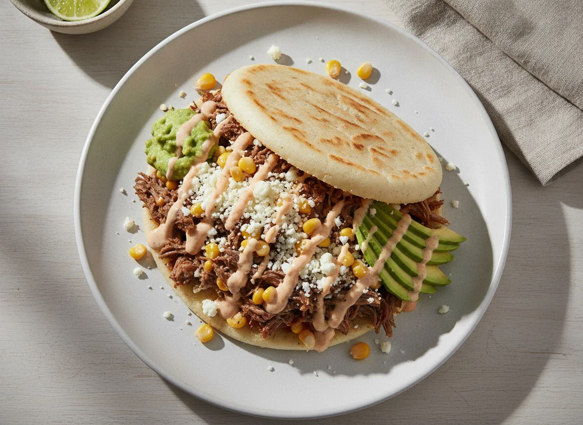 Arepa rellena con todo photo