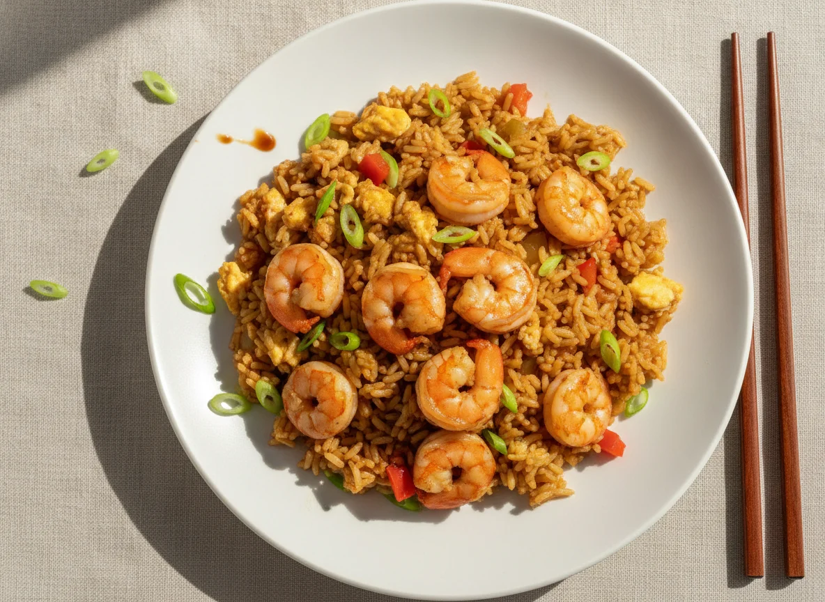 Arroz Chaufa de Camarones photo