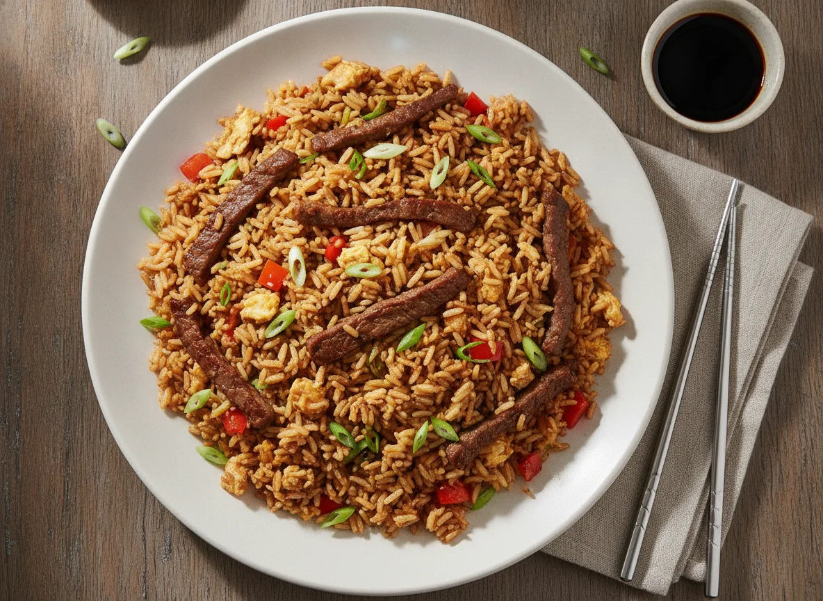 Arroz Chaufa de Carne photo
