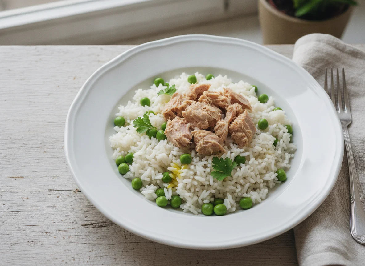 Arroz con atún photo