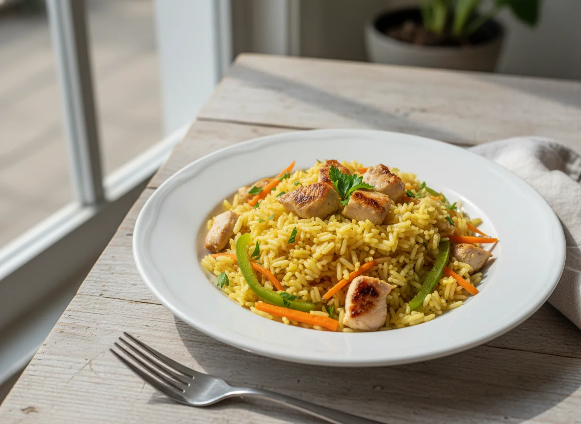 Arroz con pavo photo