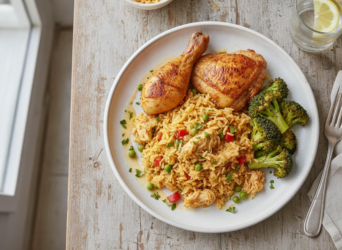 Arroz con Pollo con Brócoli photo