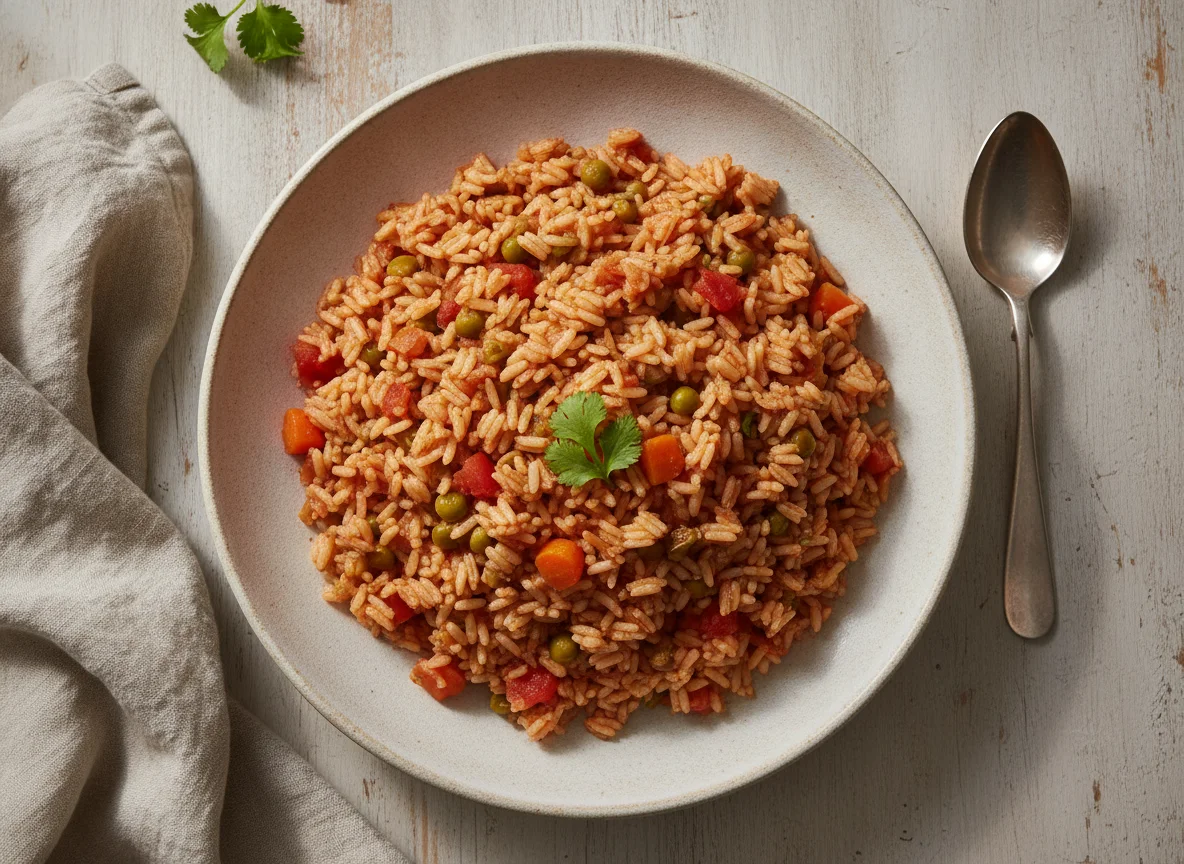 Arroz rojo a la mexicana photo