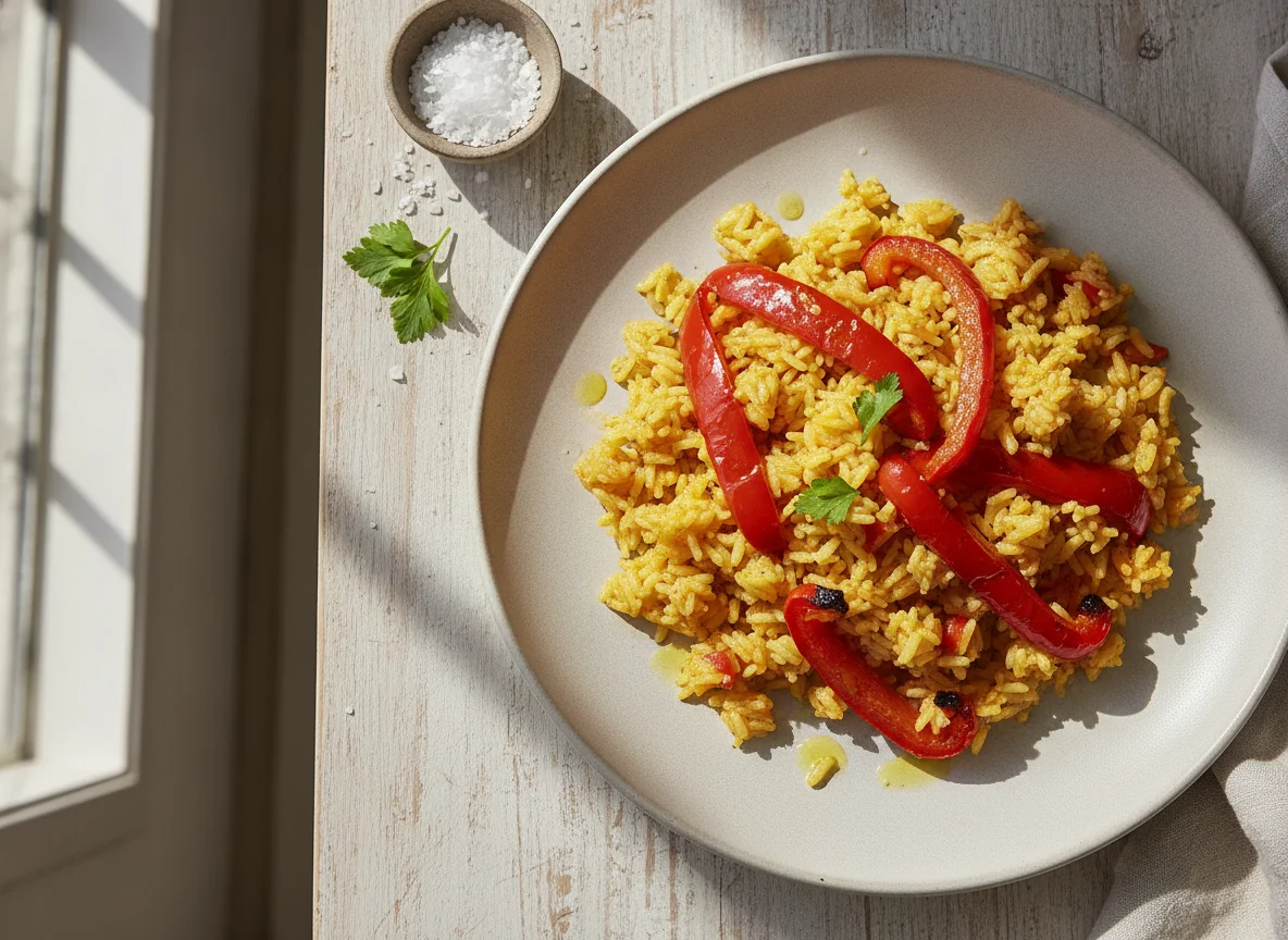 Arroz sazonado photo