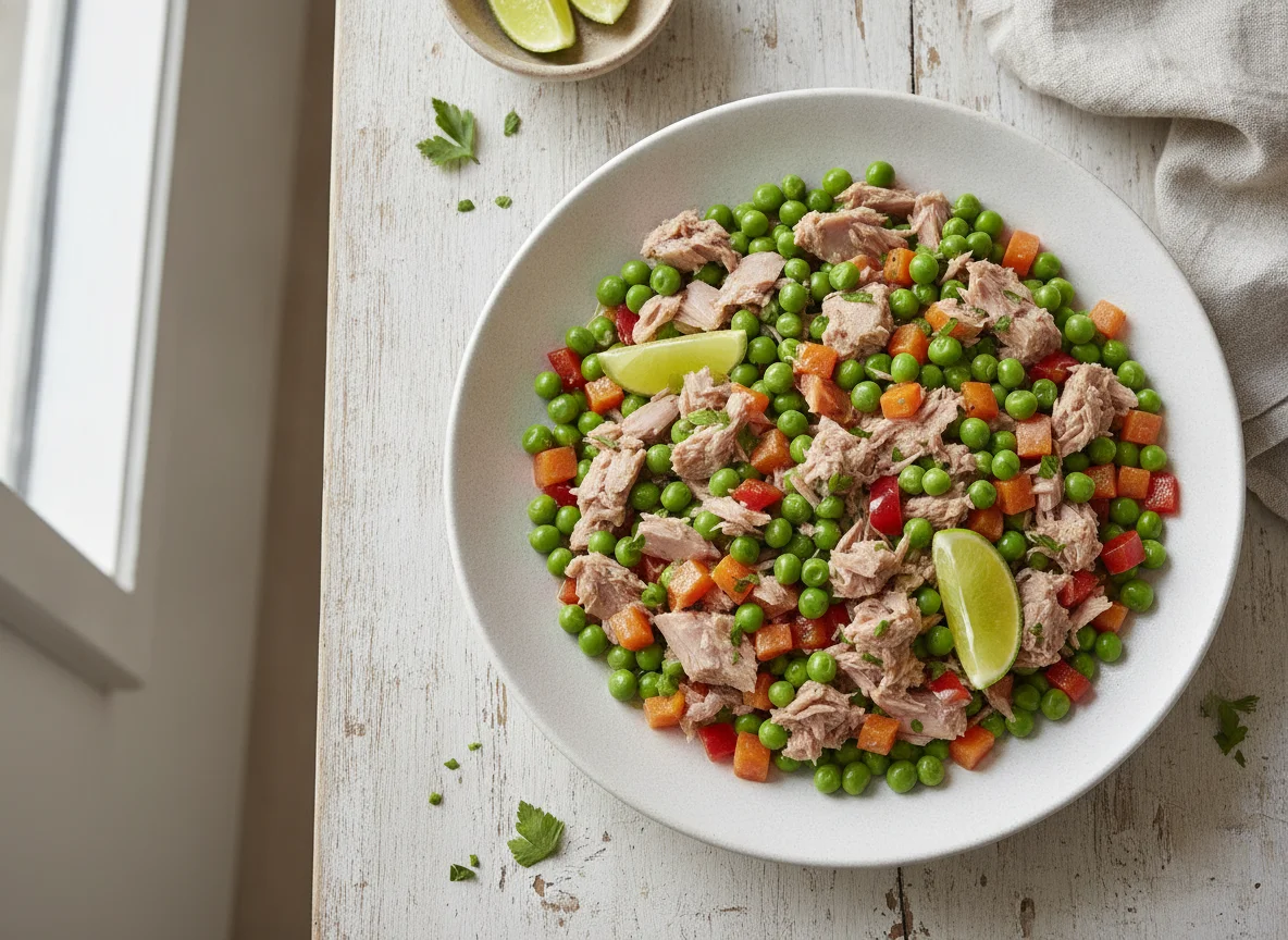 Atún con vegetales photo