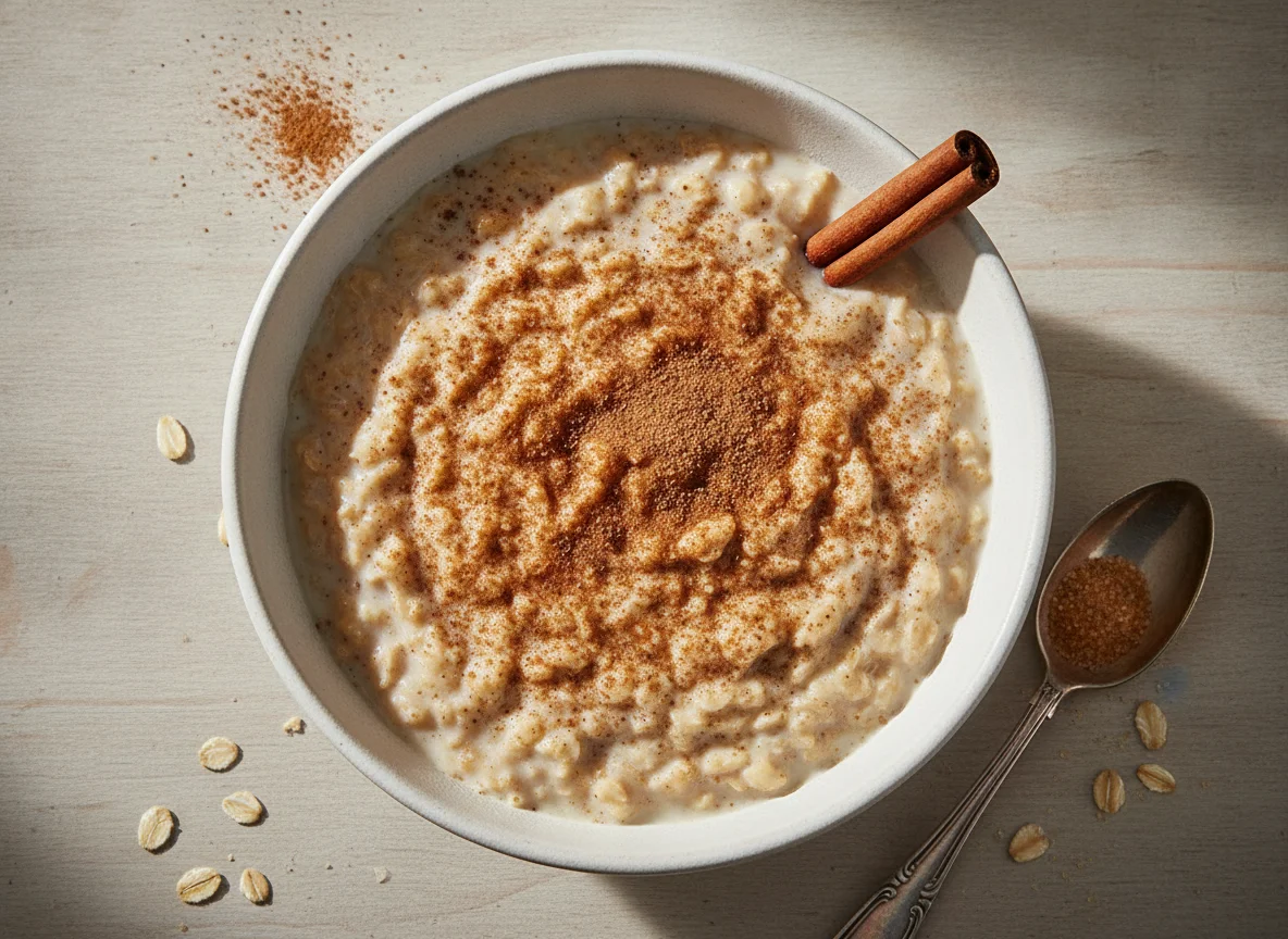 Avena cocida con canela photo