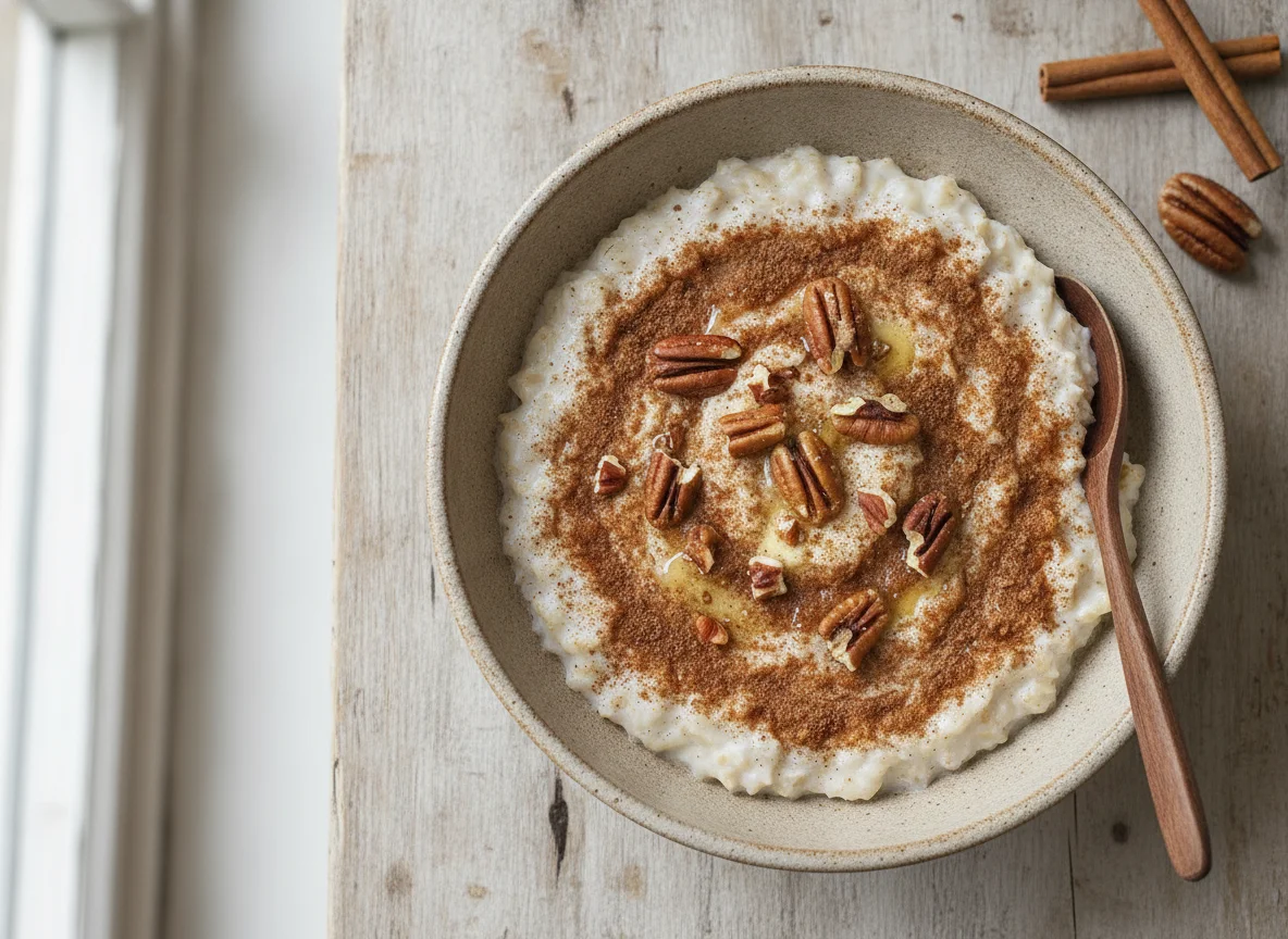 Avena con canela y nueces pecan photo