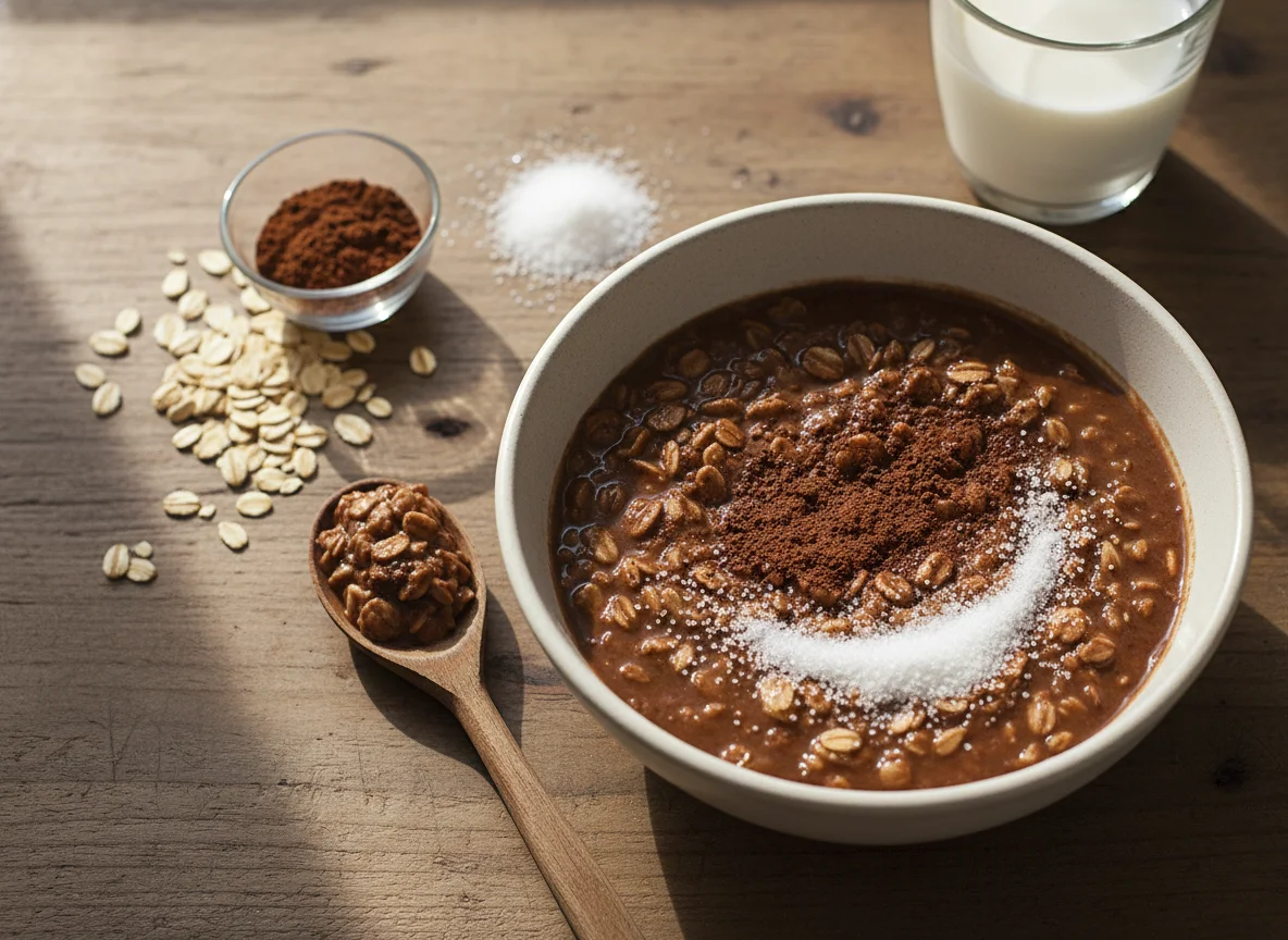 Avena con chocolate photo