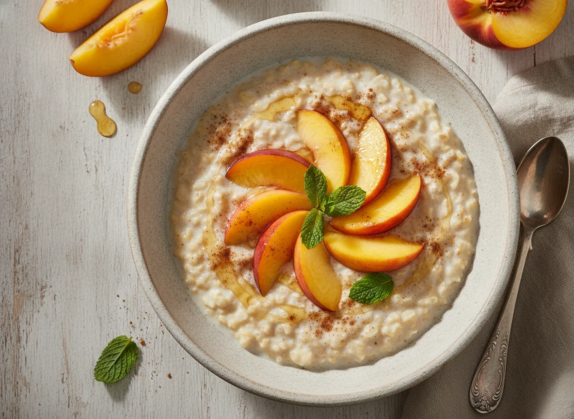 Avena con durazno photo