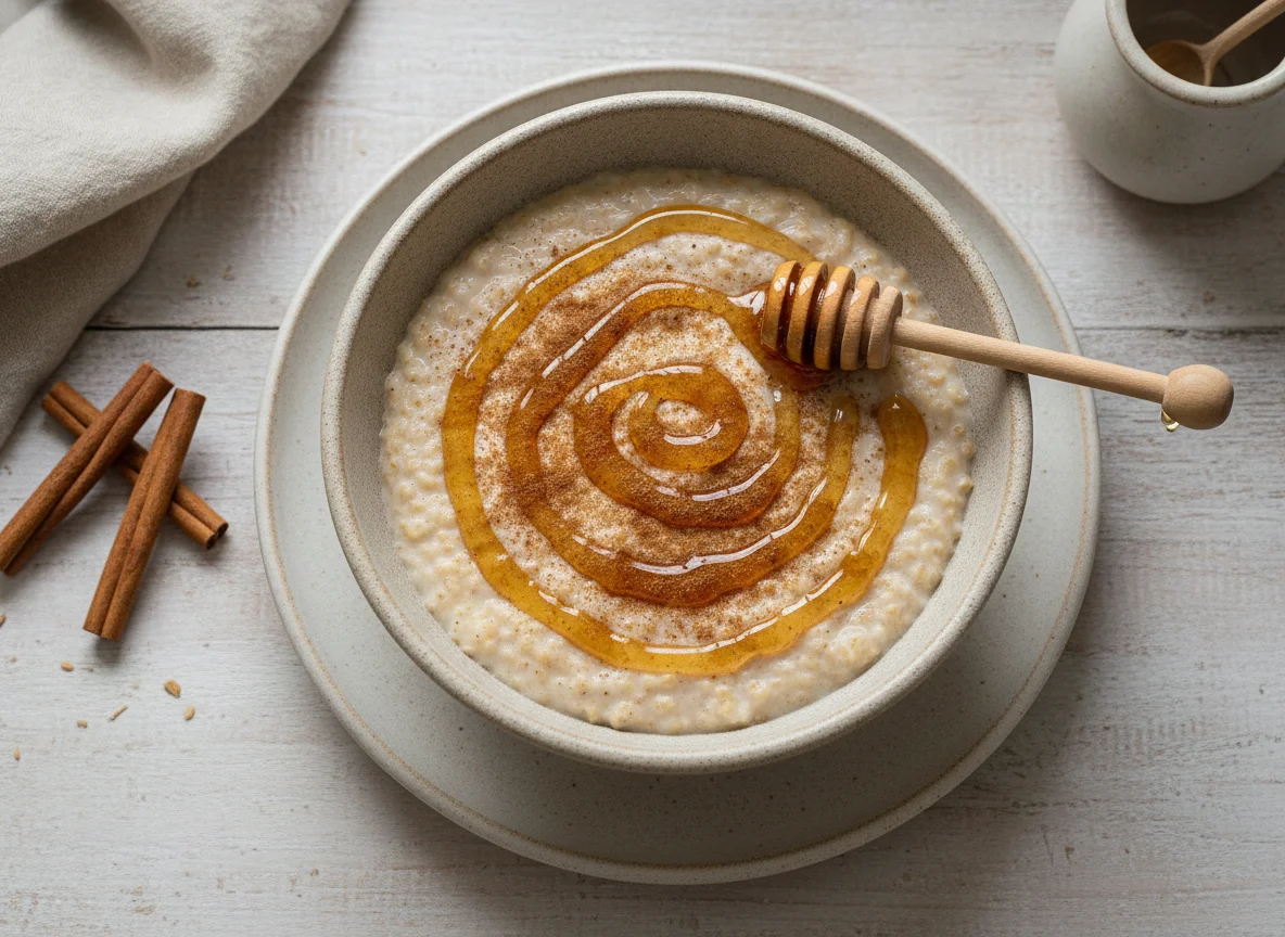 Avena con miel y canela photo