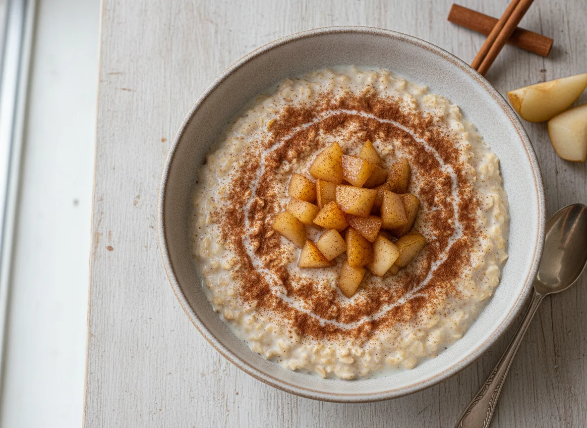 Avena con pera y canela photo