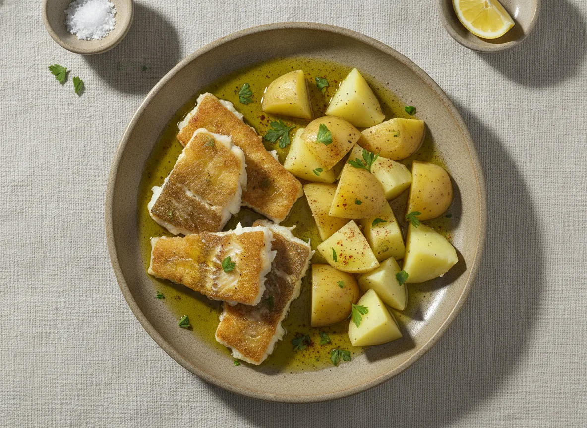 Bacalao con patatas photo