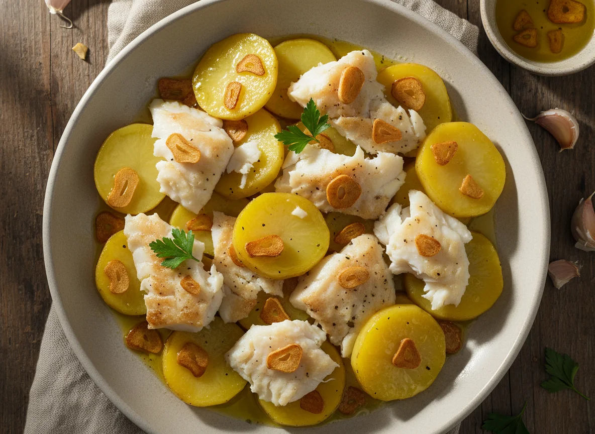 Bacalao con patatas y ajo photo