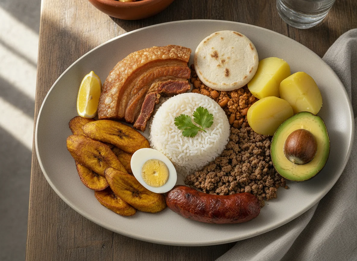 Bandeja Paisa o Fiambre Colombiano photo