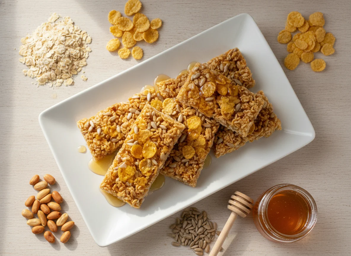 Barritas de cereal caseras photo