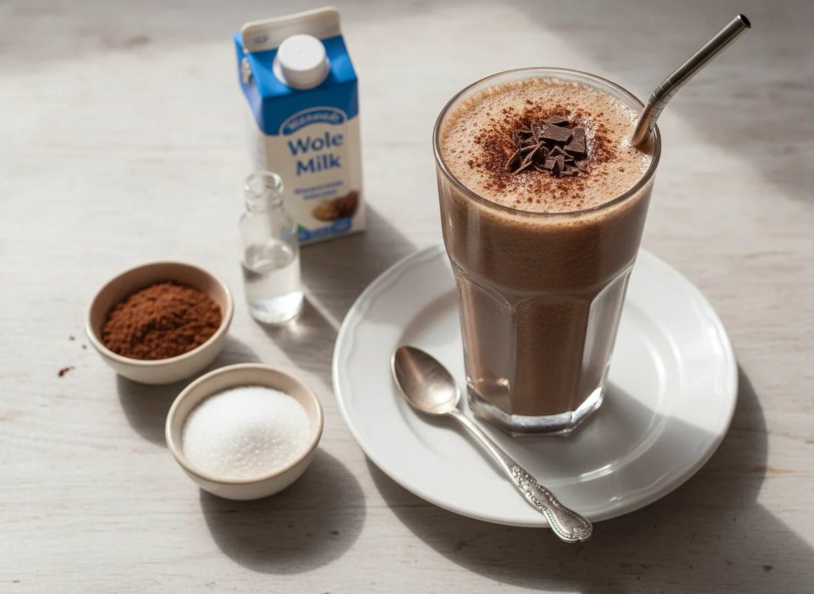 Batido de chocolate sin azúcar photo