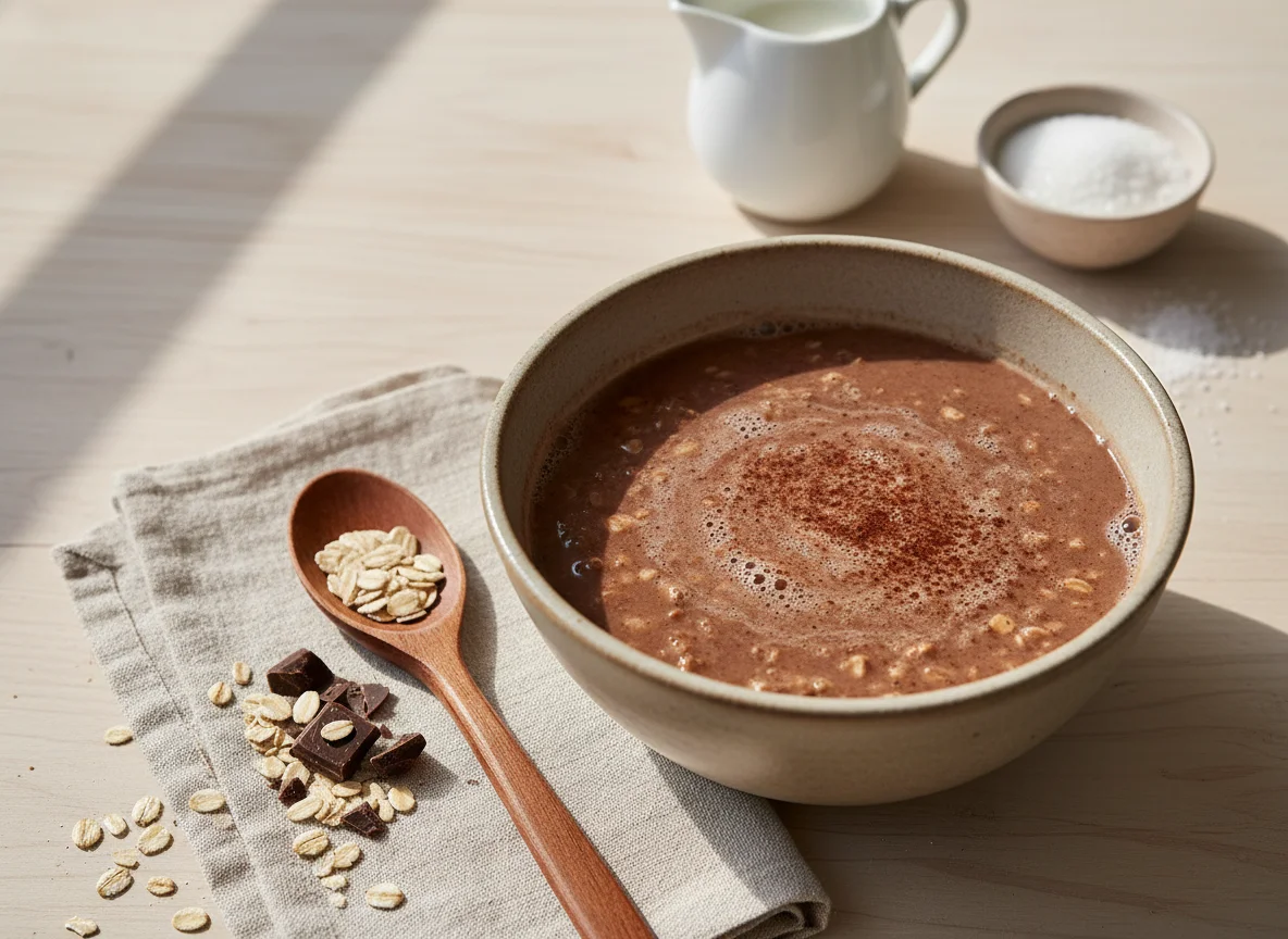 Bebida caliente con avena photo