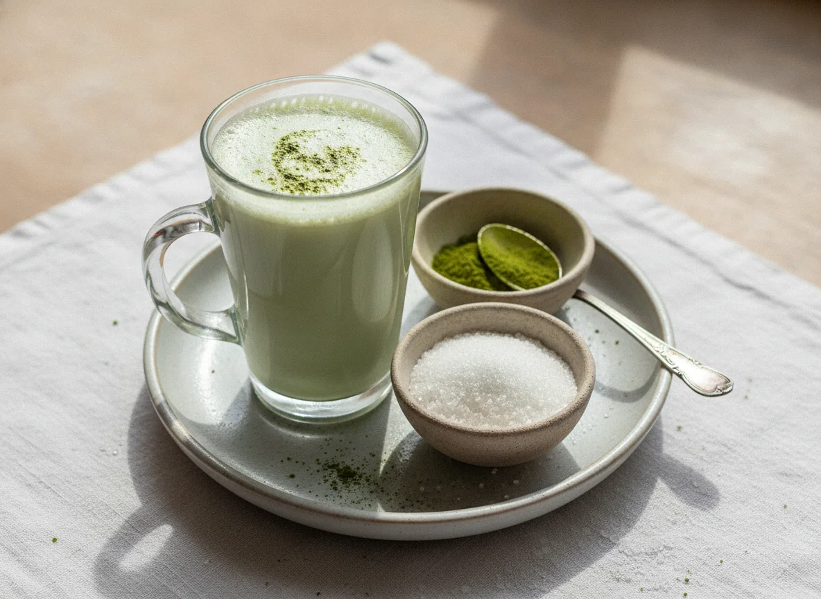 Bebida de matcha photo