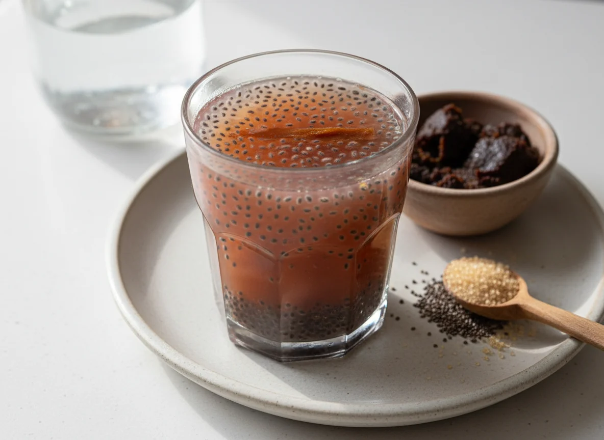 Bebida de tamarindo con chía photo