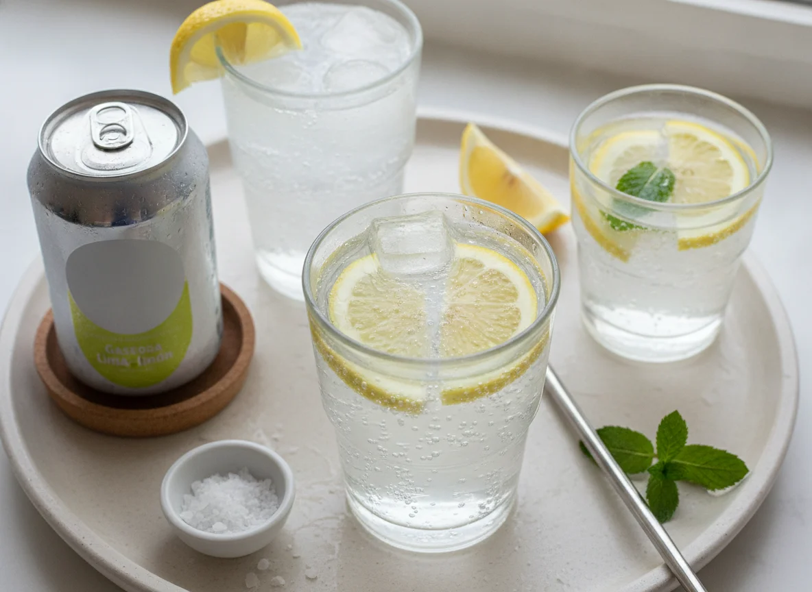 Bebidas con limón photo