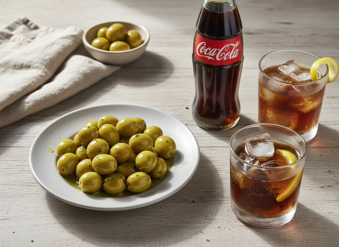 Bebidas y aceitunas photo