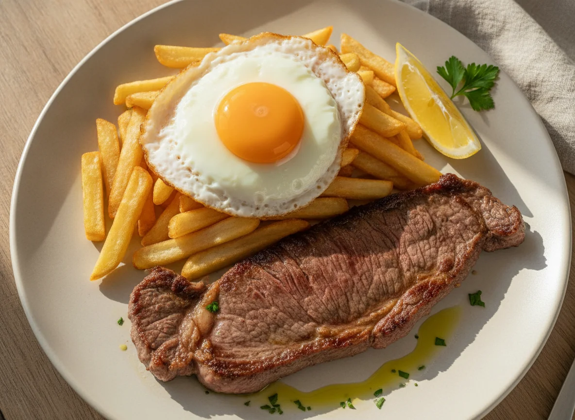 Bistec a lo pobre photo