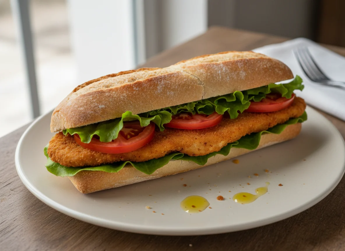 Bocadillo de escalope photo