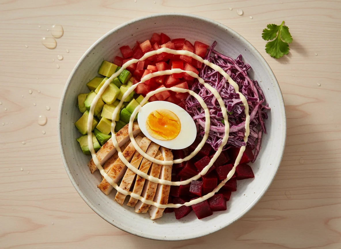 Bowl de pollo y vegetales photo