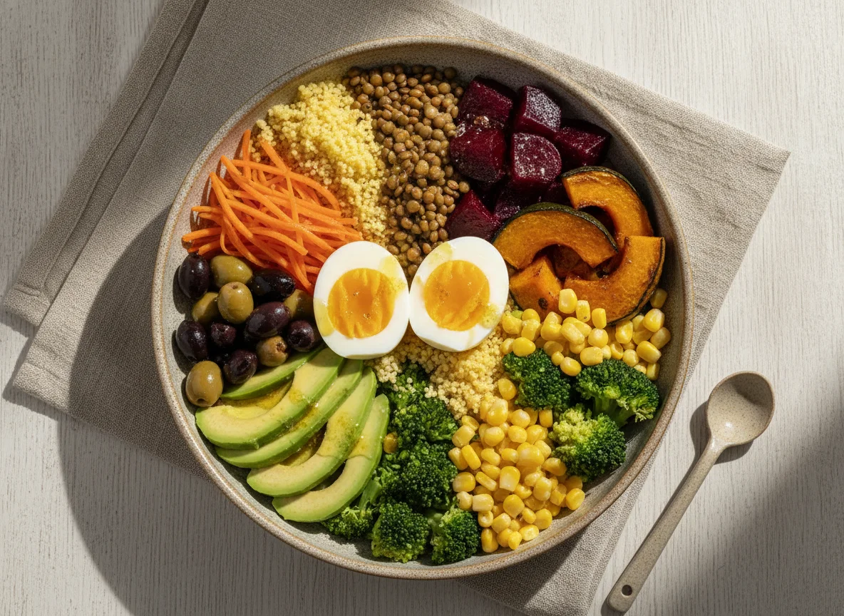 Bowl de vegetales y legumbres photo