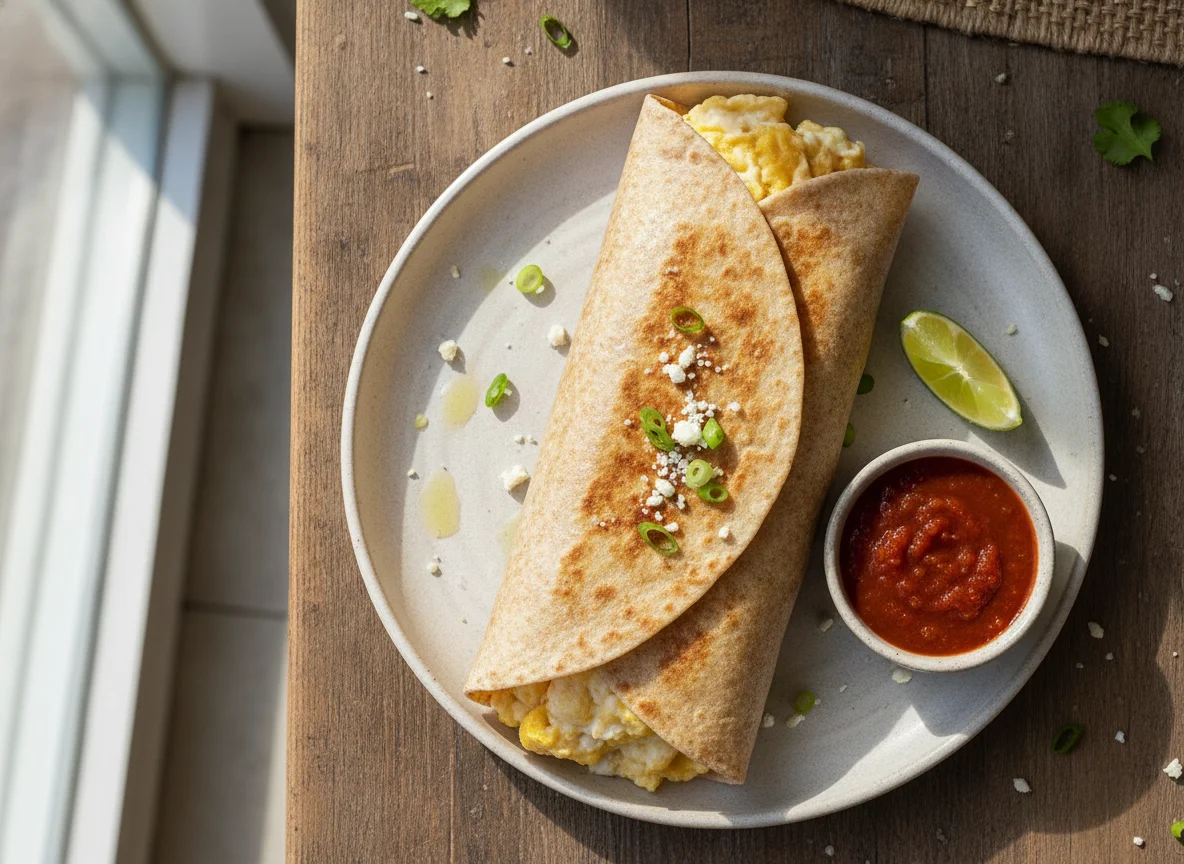 Burrito de huevo photo