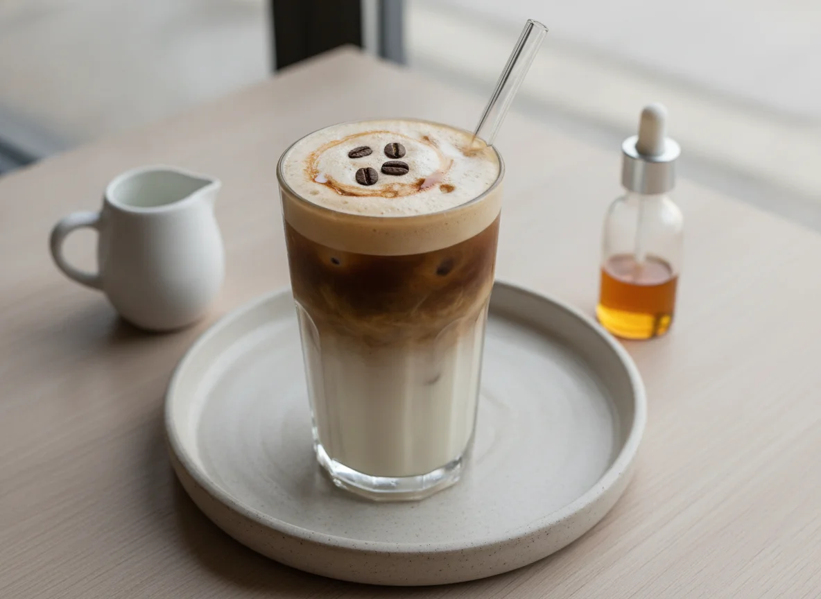 Café con leche helado photo