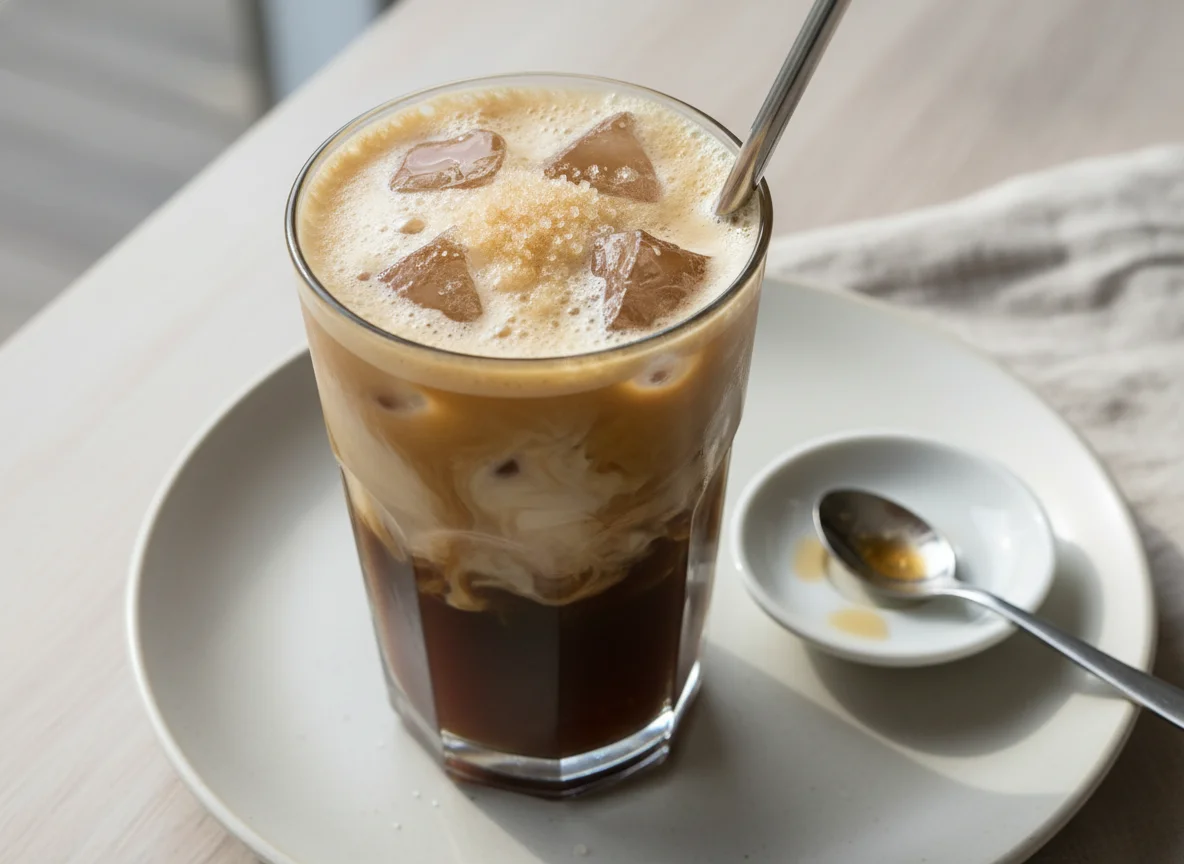 Café helado con leche photo