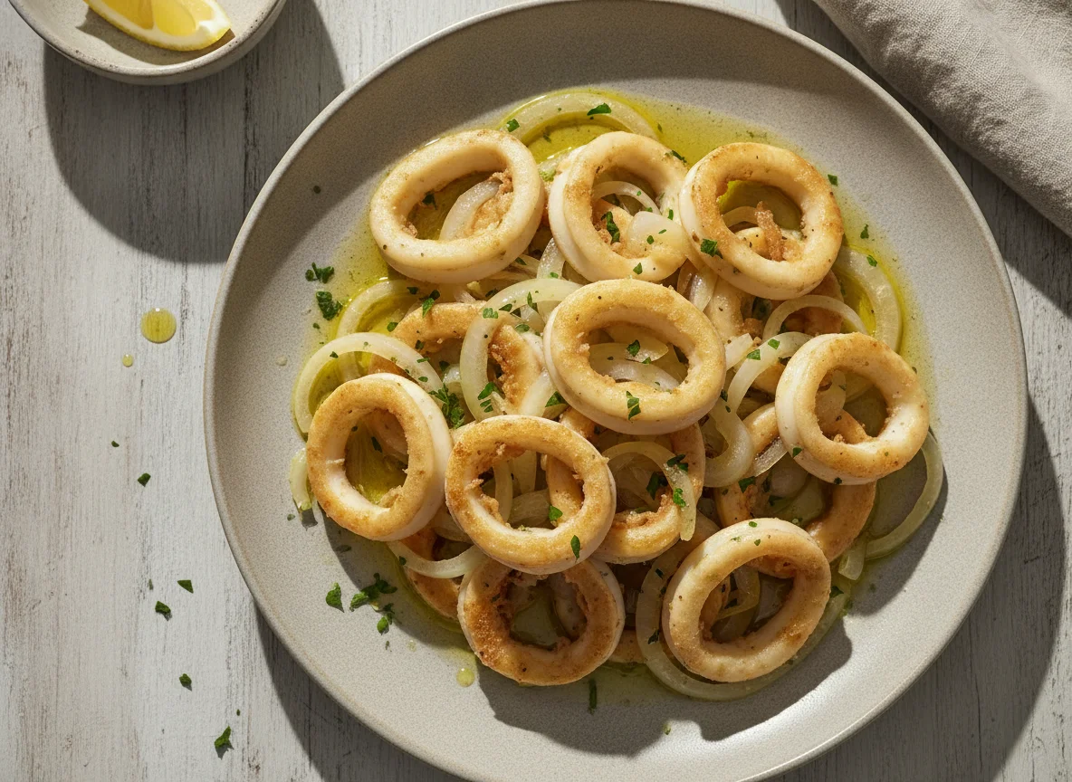 Calamares encebollados photo