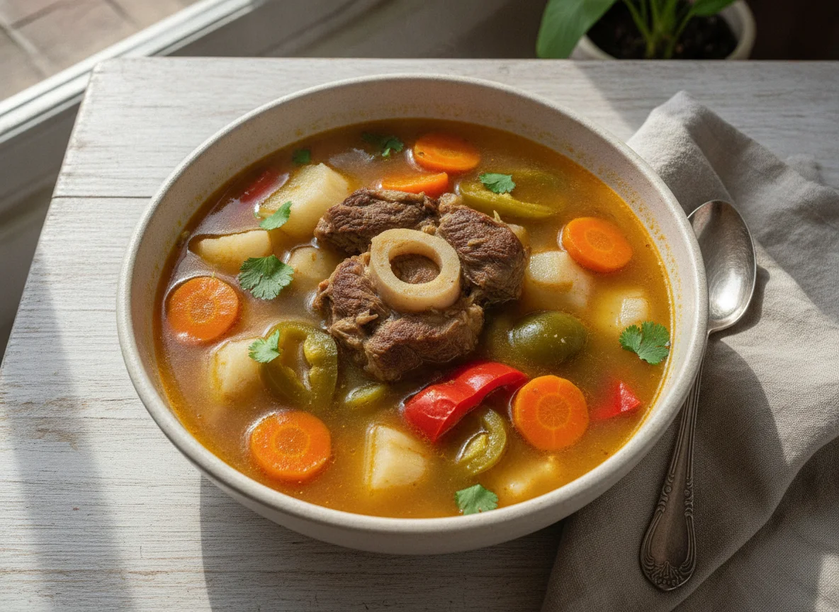 Caldo de Carne con Verduras photo