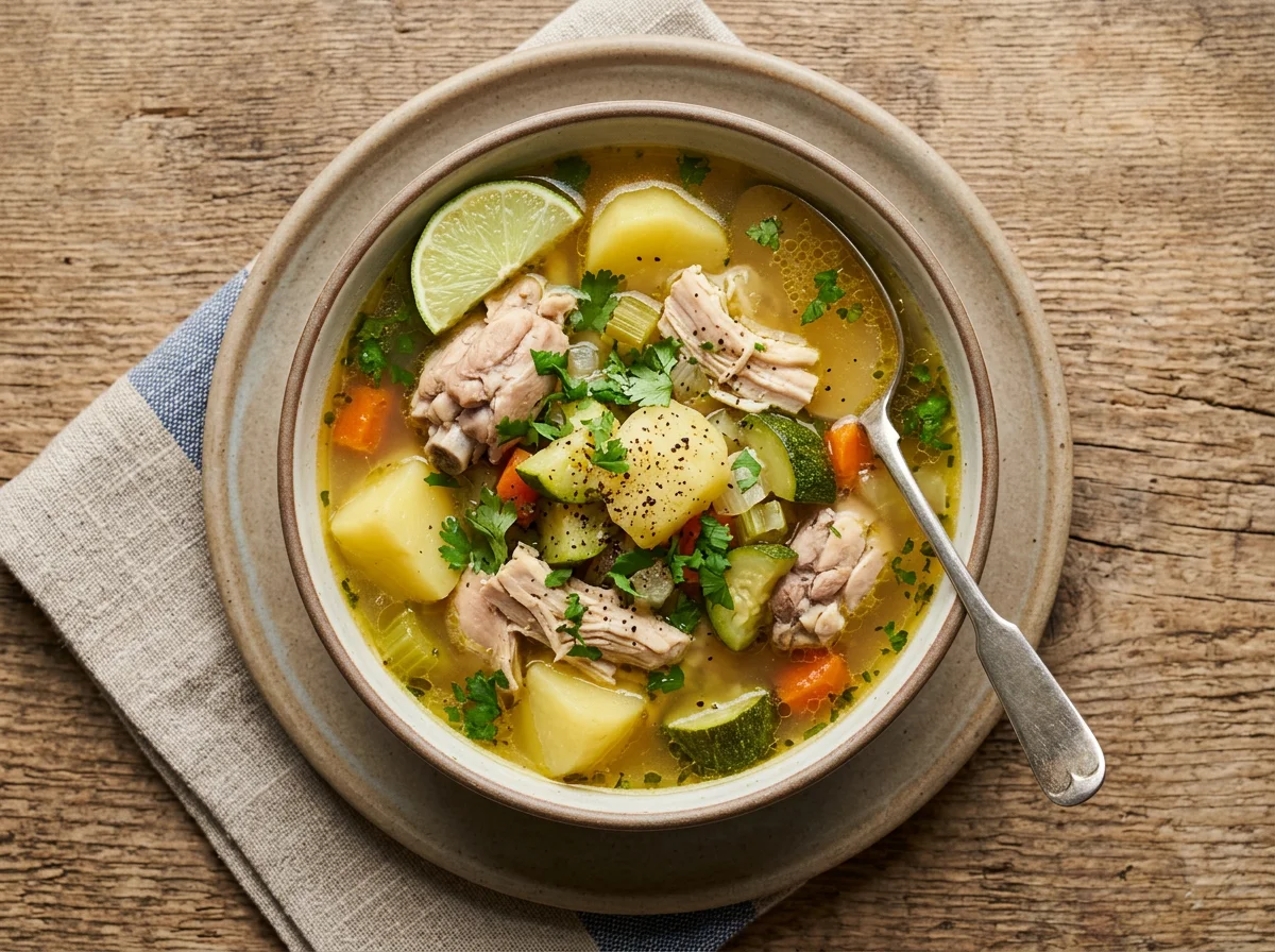 Caldo de Pollo con Verduras photo