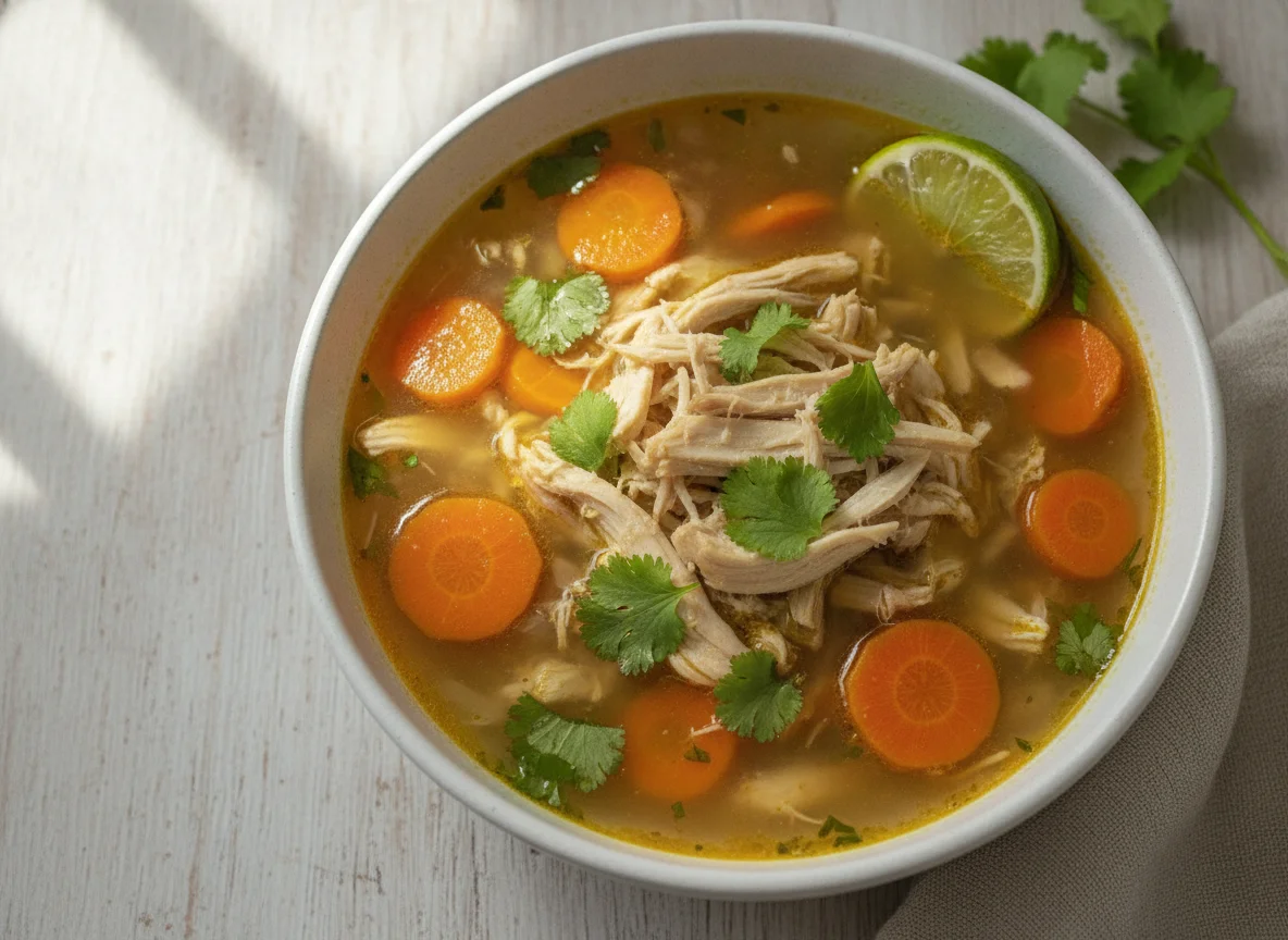 Caldo de pollo ecuatoriano photo
