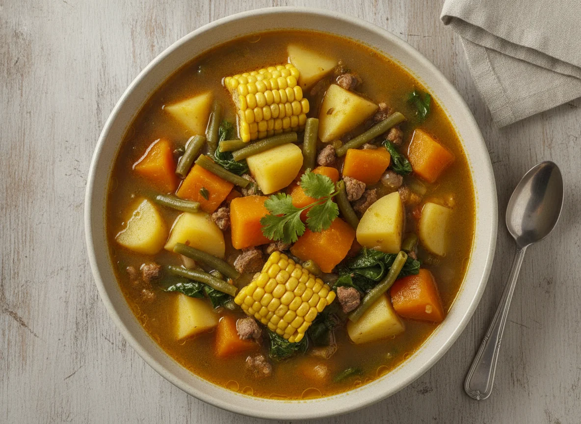 Carbonada chilena con verduras photo