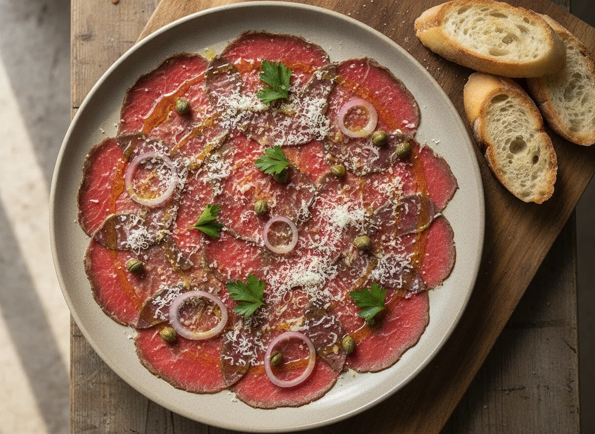 Carpaccio de res photo