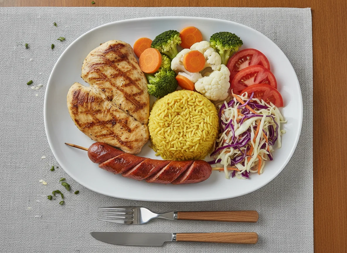 Casado con Pollo a la Parrilla y Embutido photo